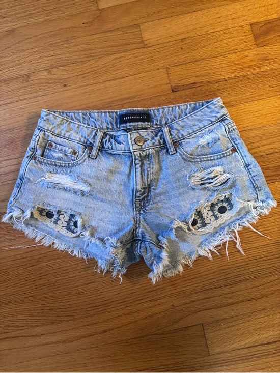 Aeropostale Pants - Bundle 4 $10 items for $30 Aeropostale Low Rise Denim Shorts Lace Insets 4